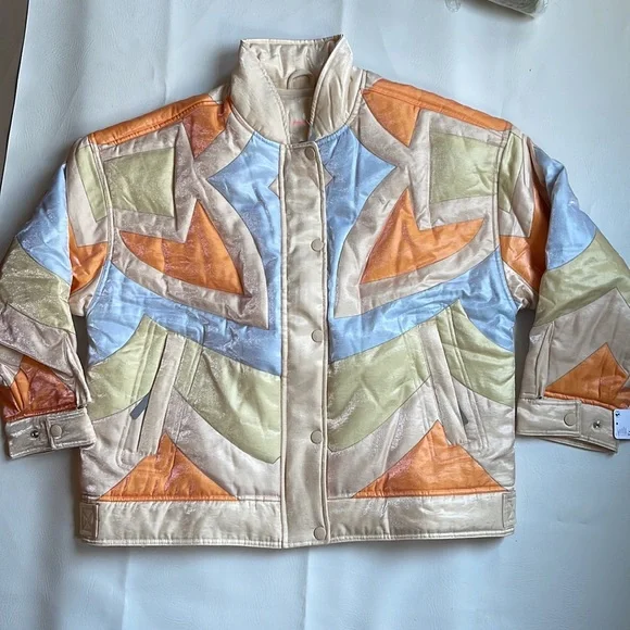 Free People Multicolor Puffer Jacket - Picture 6 of 9